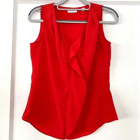 NEW York & Company Ruffle front sleeves blouse, XS - Picture 9 of 9